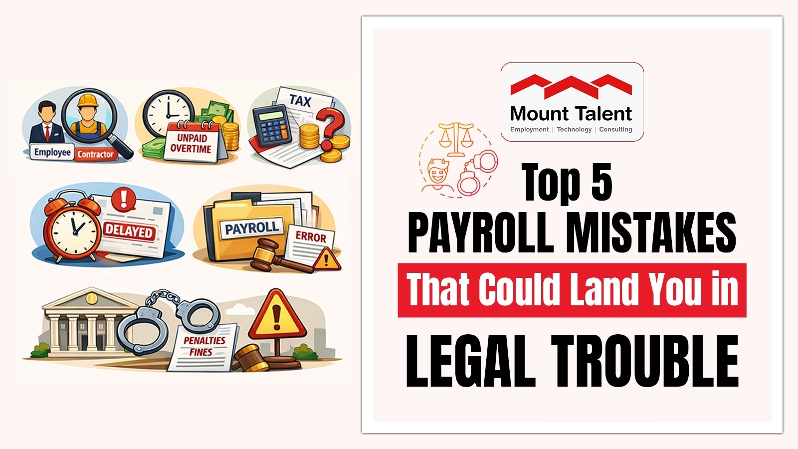 Top 5 Payroll Mistakes That Can Trigger Legal Trouble in India