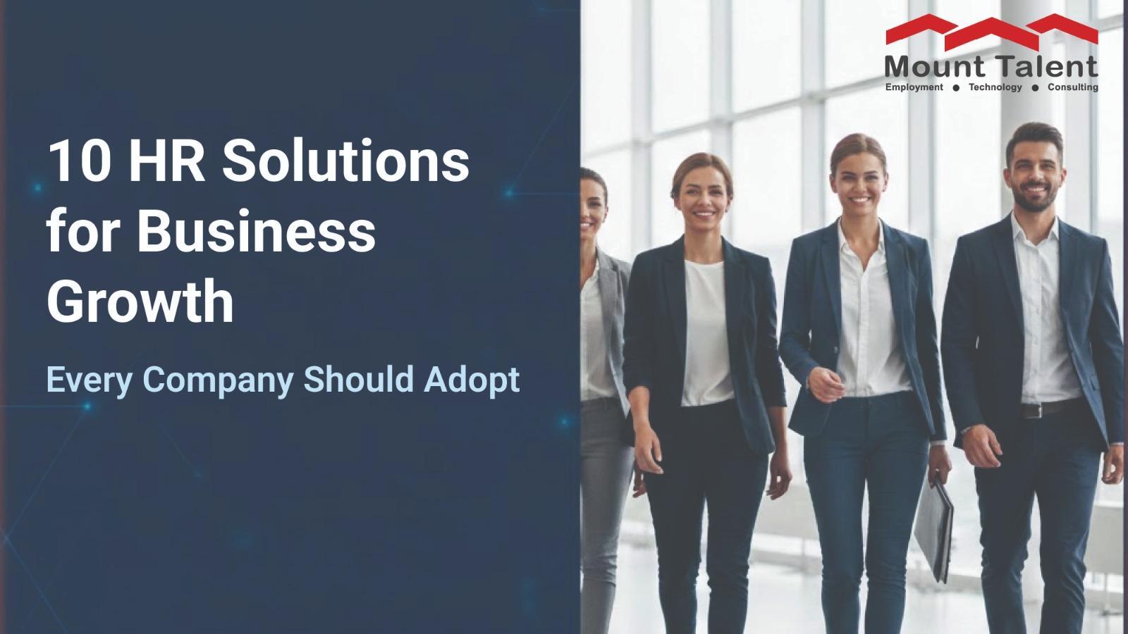 10 HR Solutions for Business Growth Every Company Should Adopt